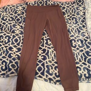 Purple workout leggings